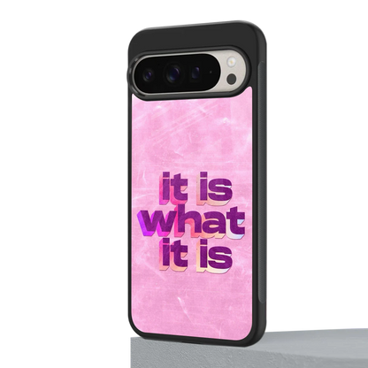 What It Is google pixel 9 pro xl mobile cover | shockproof glass phone case