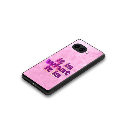 What It Is stylish phone case for google pixel 10a | glossy glass and slim fit