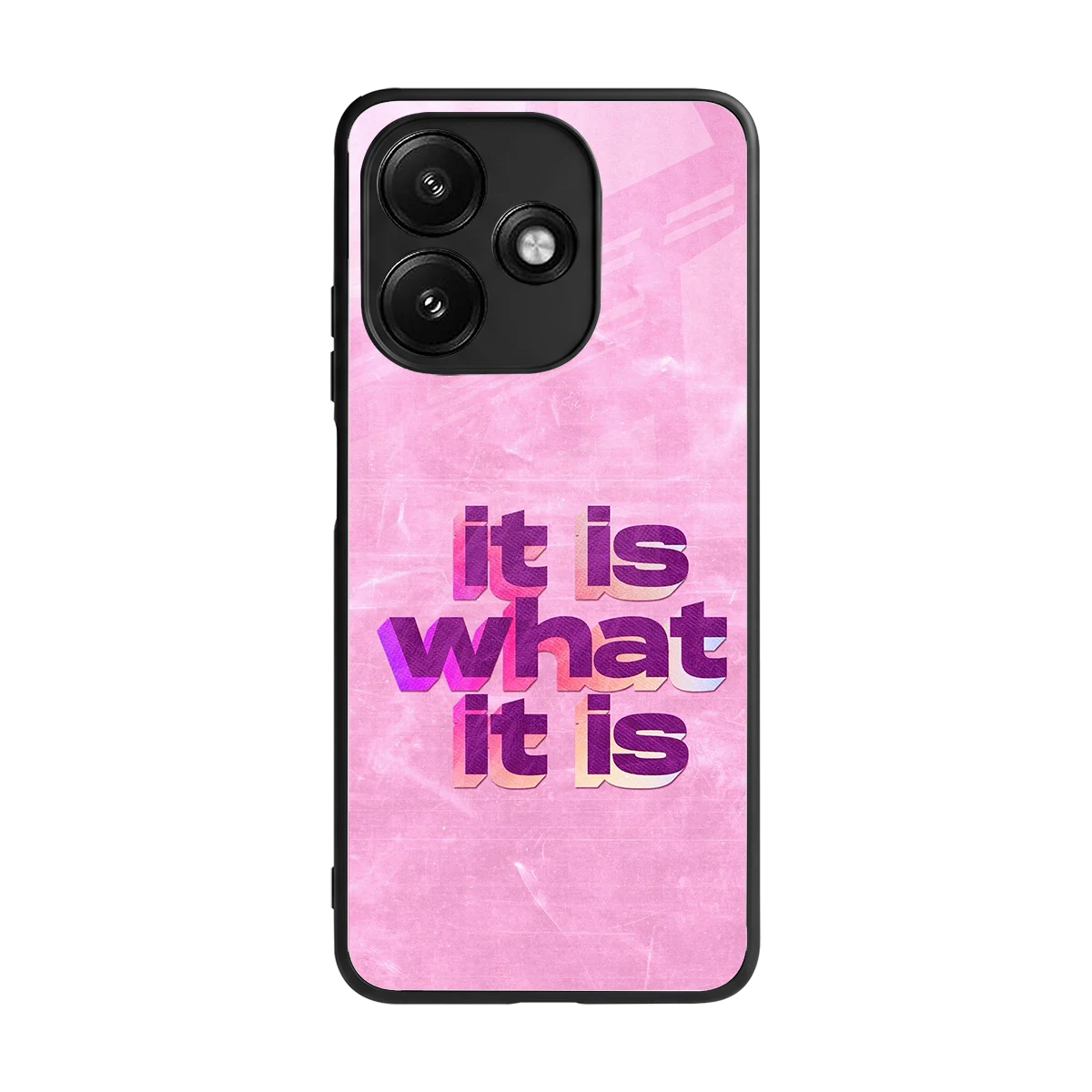What It Is back phone cover | glass case for redmi 12 5g
