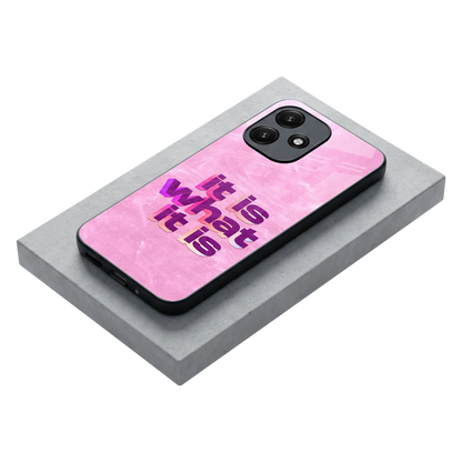 What It Is stylish phone case for redmi 12 5g | glossy glass and slim fit