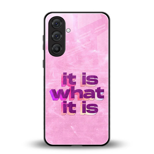 What It Is back phone cover | glass case for samsung galaxy m36 5g