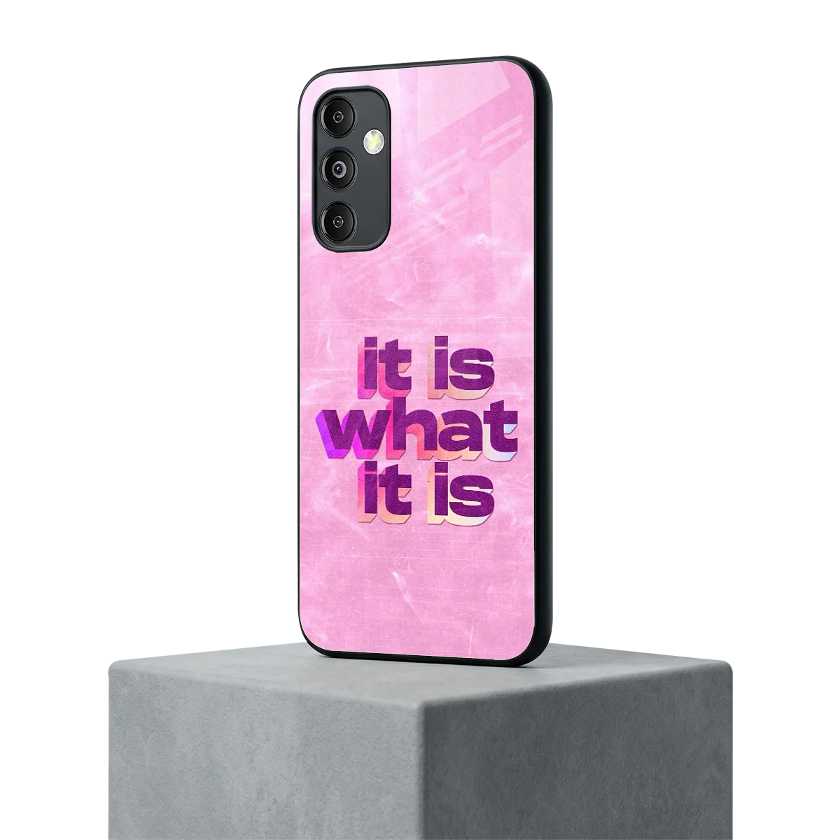 What It Is samsung galaxy m14 5g mobile cover | shockproof glass phone case