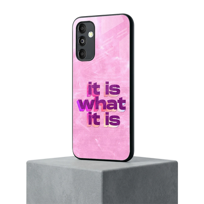 What It Is samsung galaxy m14 5g mobile cover | shockproof glass phone case