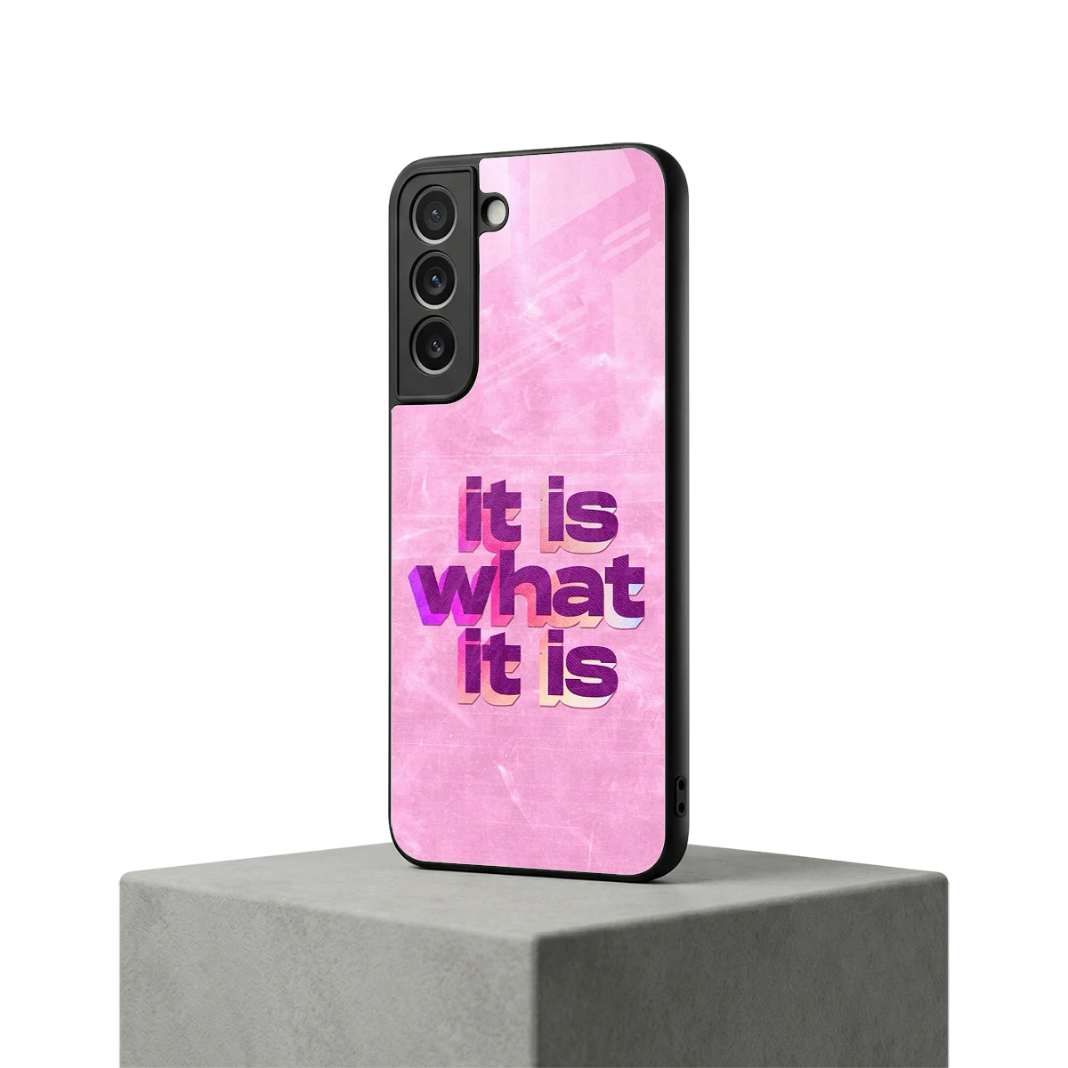 What It Is samsung galaxy s22 mobile cover | shockproof glass phone case
