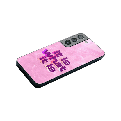 What It Is stylish phone case for samsung galaxy s22 | glossy glass and slim fit