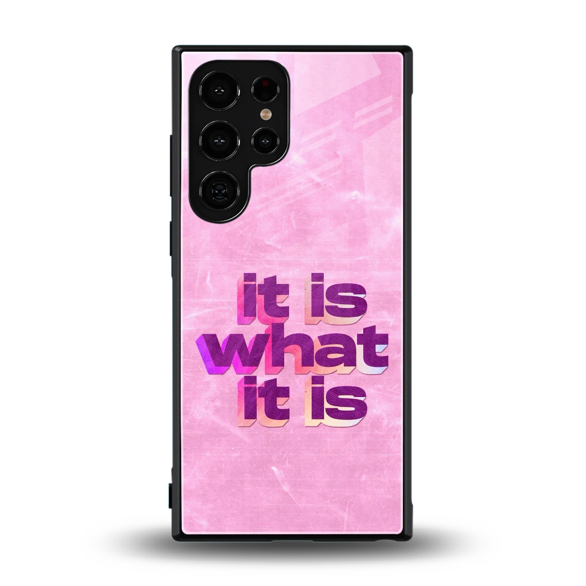 What It Is back phone cover | glass case for samsung galaxy s24 ultra