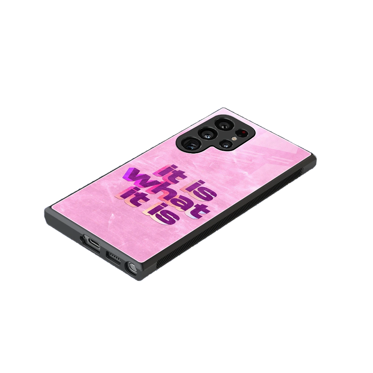 What It Is stylish phone case for samsung galaxy s24 ultra | glossy glass and slim fit