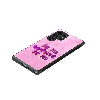 What It Is stylish phone case for samsung galaxy s24 ultra | glossy glass and slim fit
