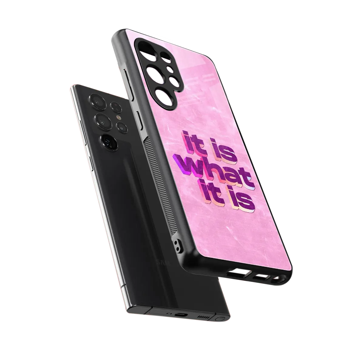 What It Is sleek samsung galaxy s25 ultra cover with tempered glass back and TPU edges