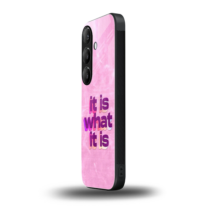 What It Is samsung galaxy s24 mobile cover | shockproof glass phone case