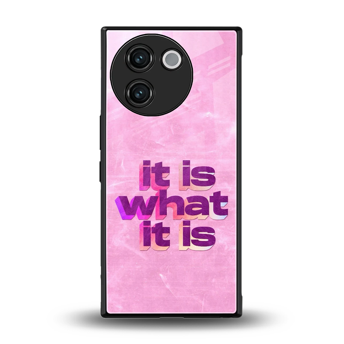 What It Is back phone cover | glass case for vivo v30e