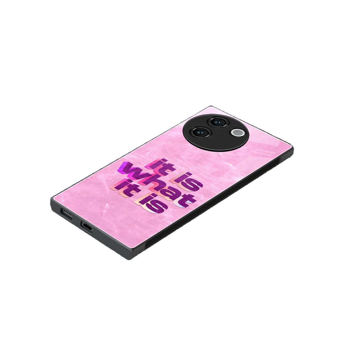 What It Is stylish phone case for vivo v30e | glossy glass and slim fit