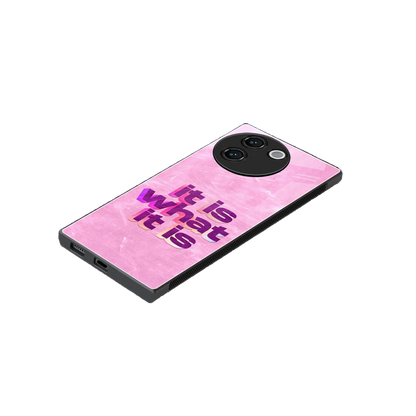 What It Is stylish phone case for vivo v30e | glossy glass and slim fit