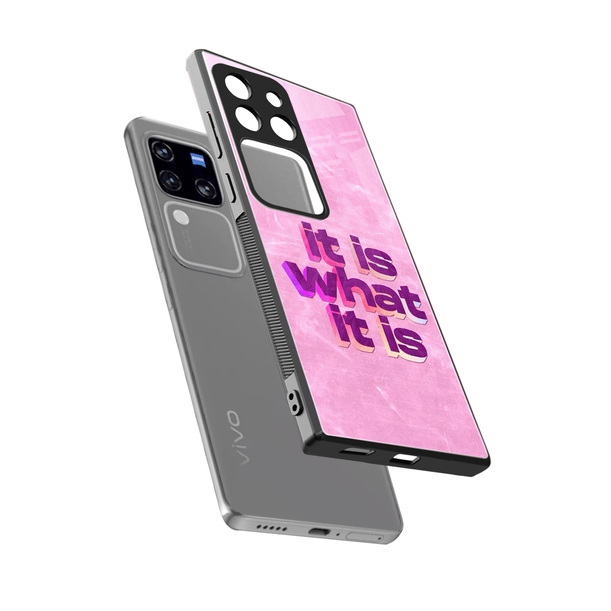 What It Is sleekvivo v30 pro cover with tempered glass back and TPU edges
