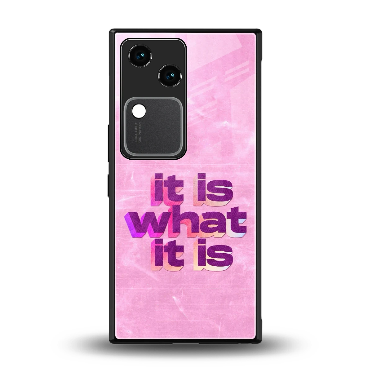 What It Is back phone cover | glass case for vivo v30