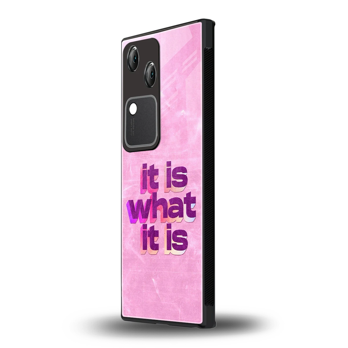 What It Is vivo v30 mobile cover | shockproof glass phone case