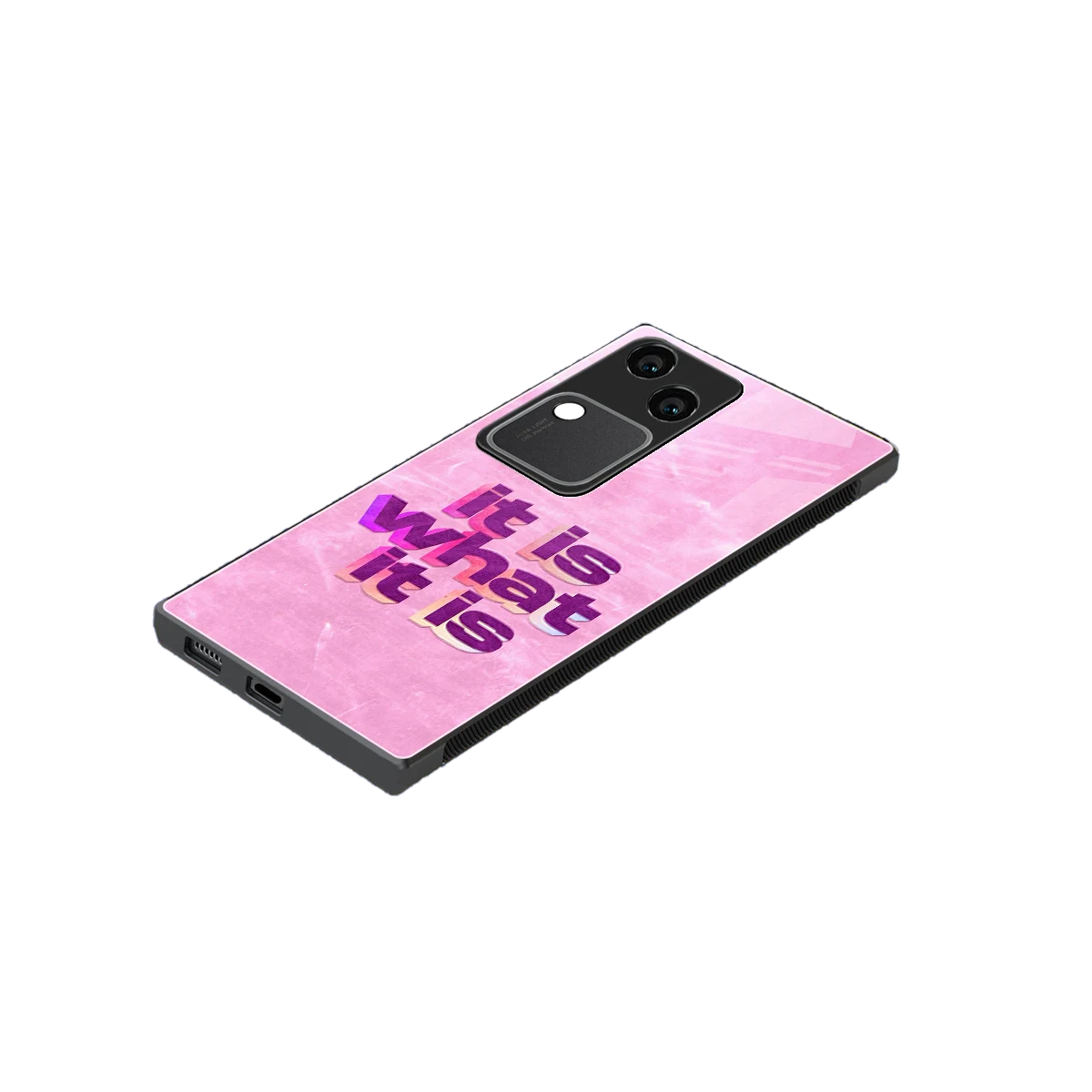 What It Is stylish phone case for vivo v30 | glossy glass and slim fit