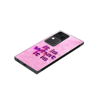 What It Is stylish phone case for vivo v30 | glossy glass and slim fit