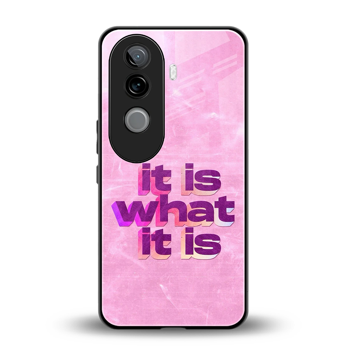 What It Is back phone cover | glass case for vivo v40e