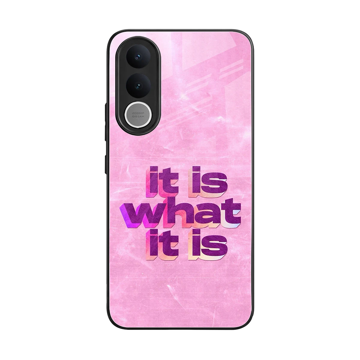What It Is back phone cover | glass case for vivo v70 fe