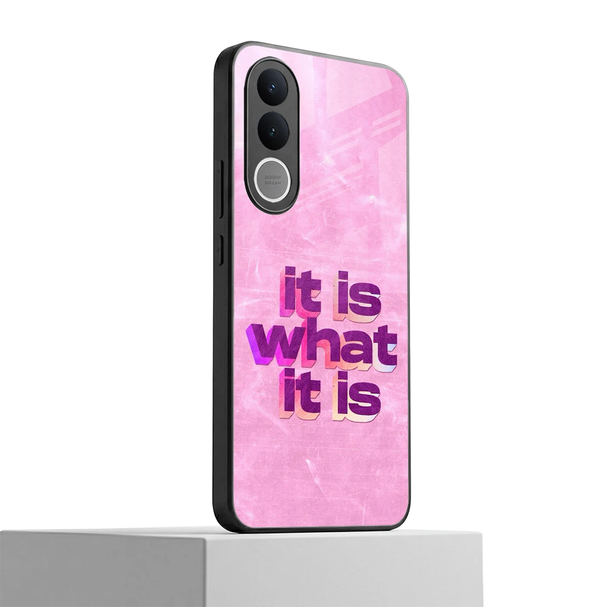 What It Is vivo v70 fe mobile cover | shockproof glass phone case