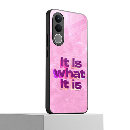 What It Is vivo v70 fe mobile cover | shockproof glass phone case