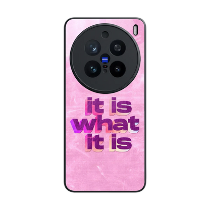 What It Is back phone cover | glass case for vivo x200 pro