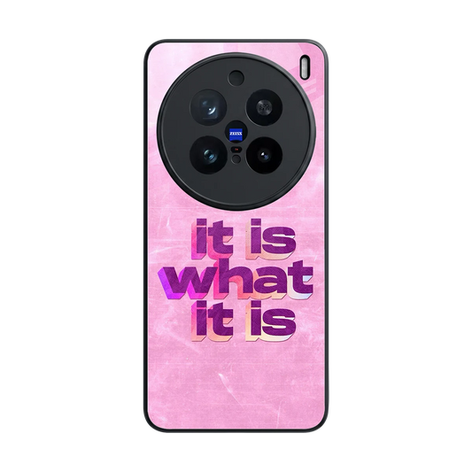 What It Is back phone cover | glass case for vivo x200 pro