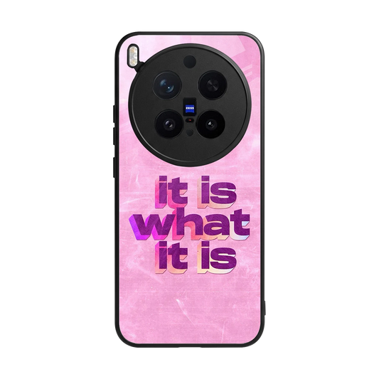 What It Is back phone cover | glass case for vivo x300 pro