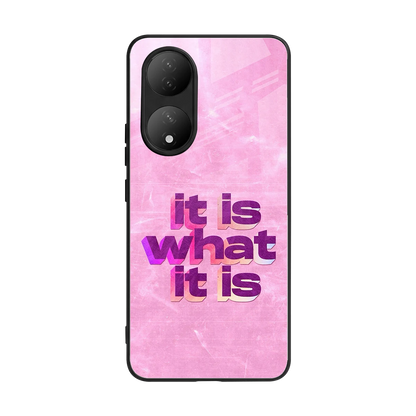 What It Is back phone cover | glass case for Vivo-y100