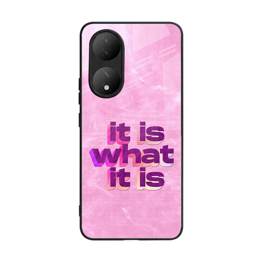 What It Is back phone cover | glass case for Vivo-y100