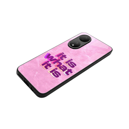 What It Is stylish phone case for Vivo-y100 | glossy glass and slim fit
