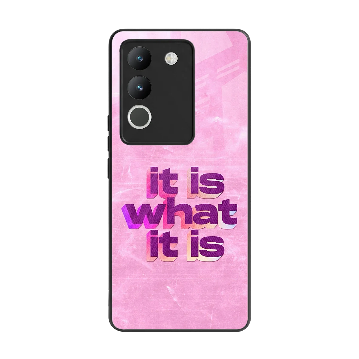 What It Is back phone cover | glass case for vivo y200 5g