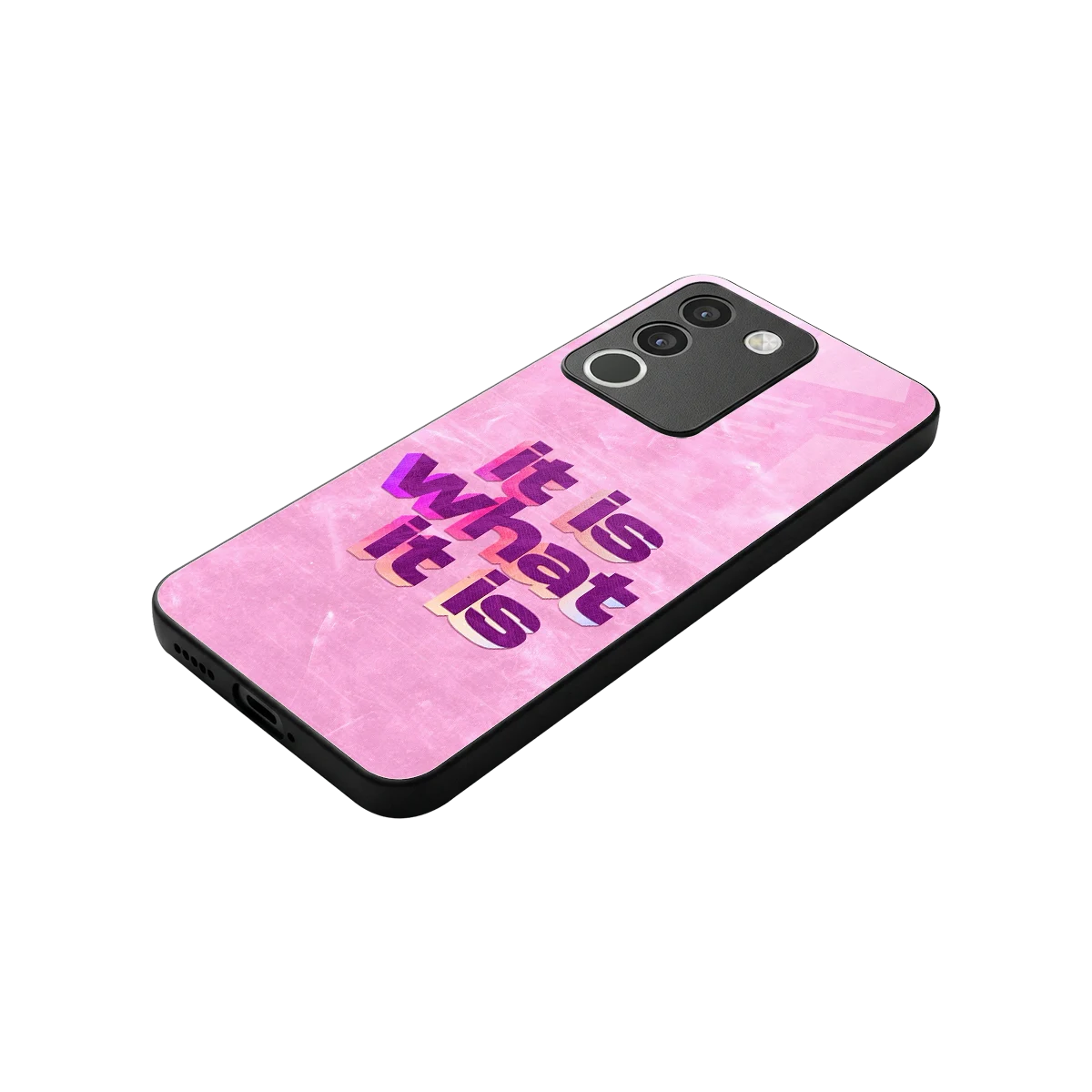 What It Is stylish phone case for vivo y200 5g | glossy glass and slim fit