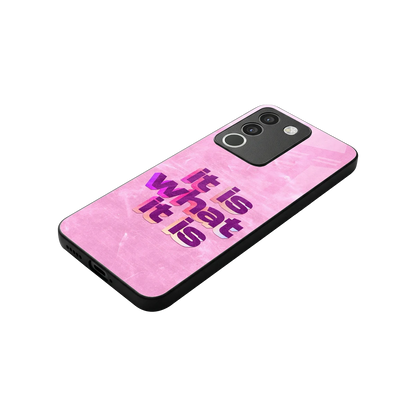 What It Is stylish phone case for vivo y200 5g | glossy glass and slim fit