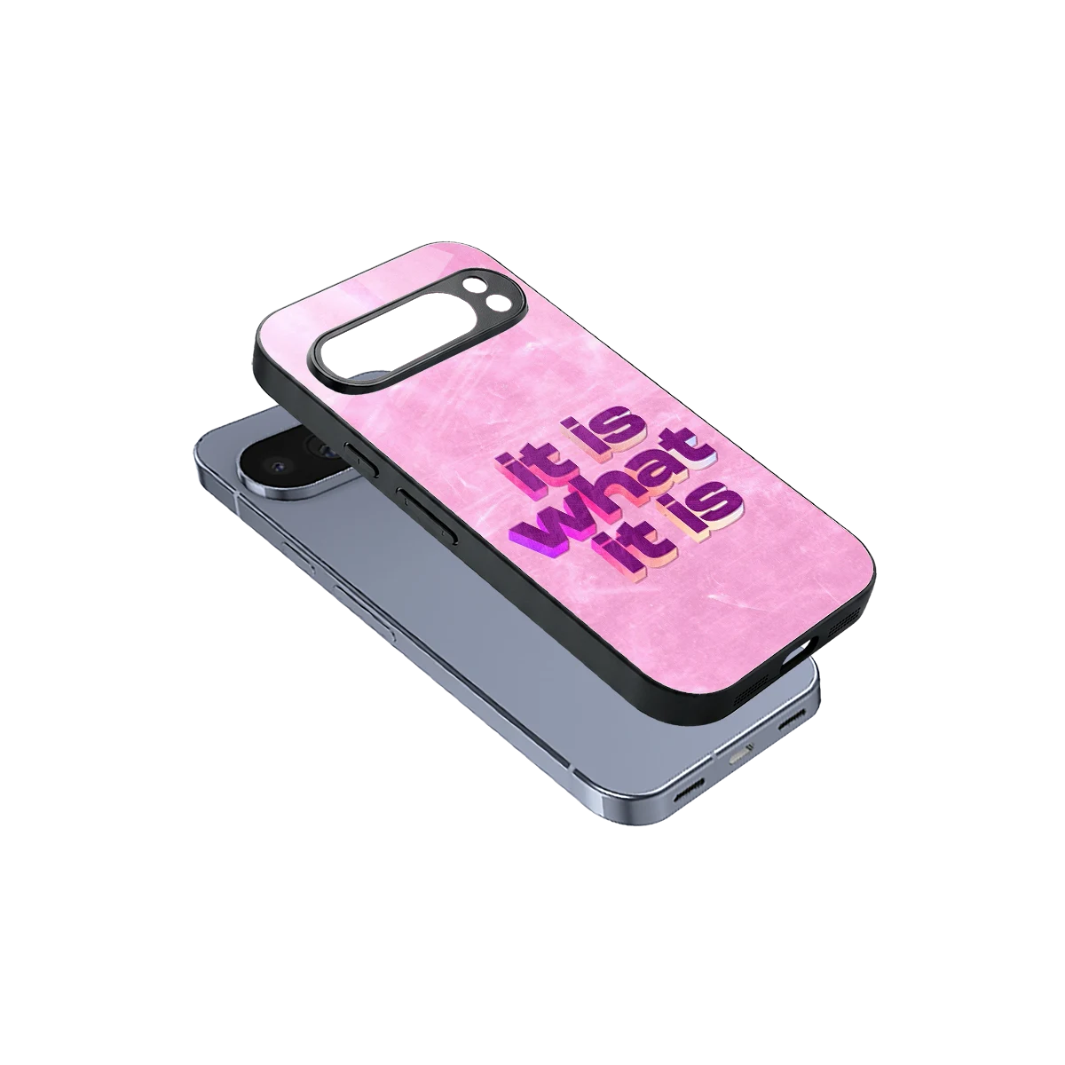 What It Is sleek google pixel 10 pro cover with tempered glass back and TPU edges