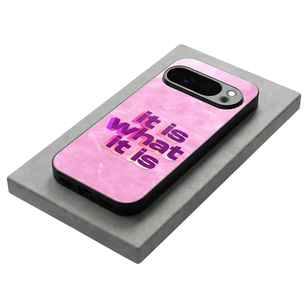What It Is stylish phone case for google pixel 10 pro | glossy glass and slim fit