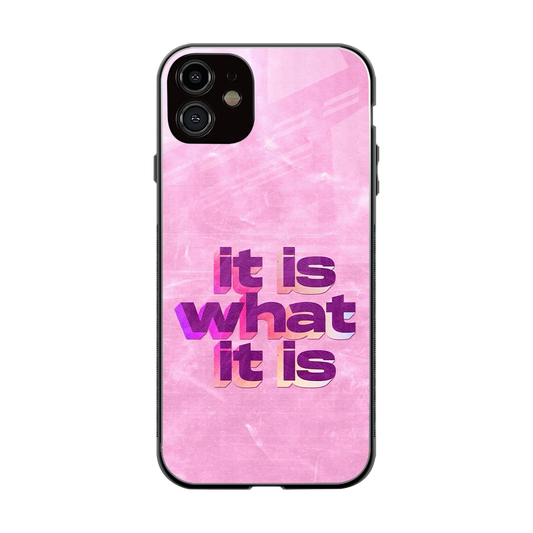 What It Is back phone cover | glass case for iphone 12