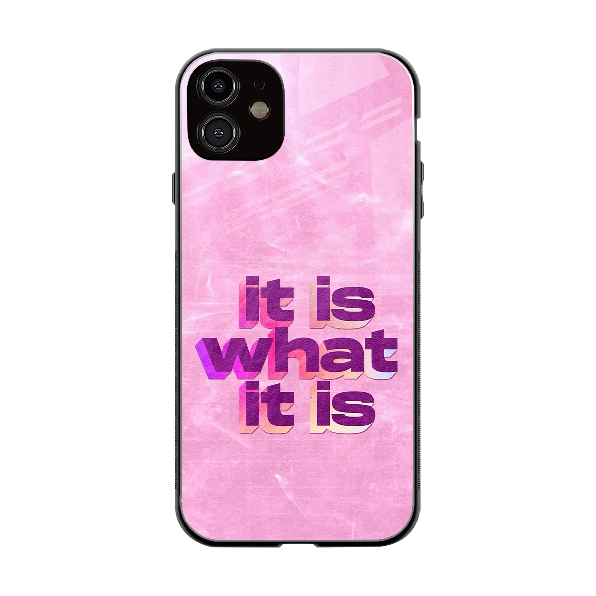 What It Is back phone cover | glass case for iphone 11