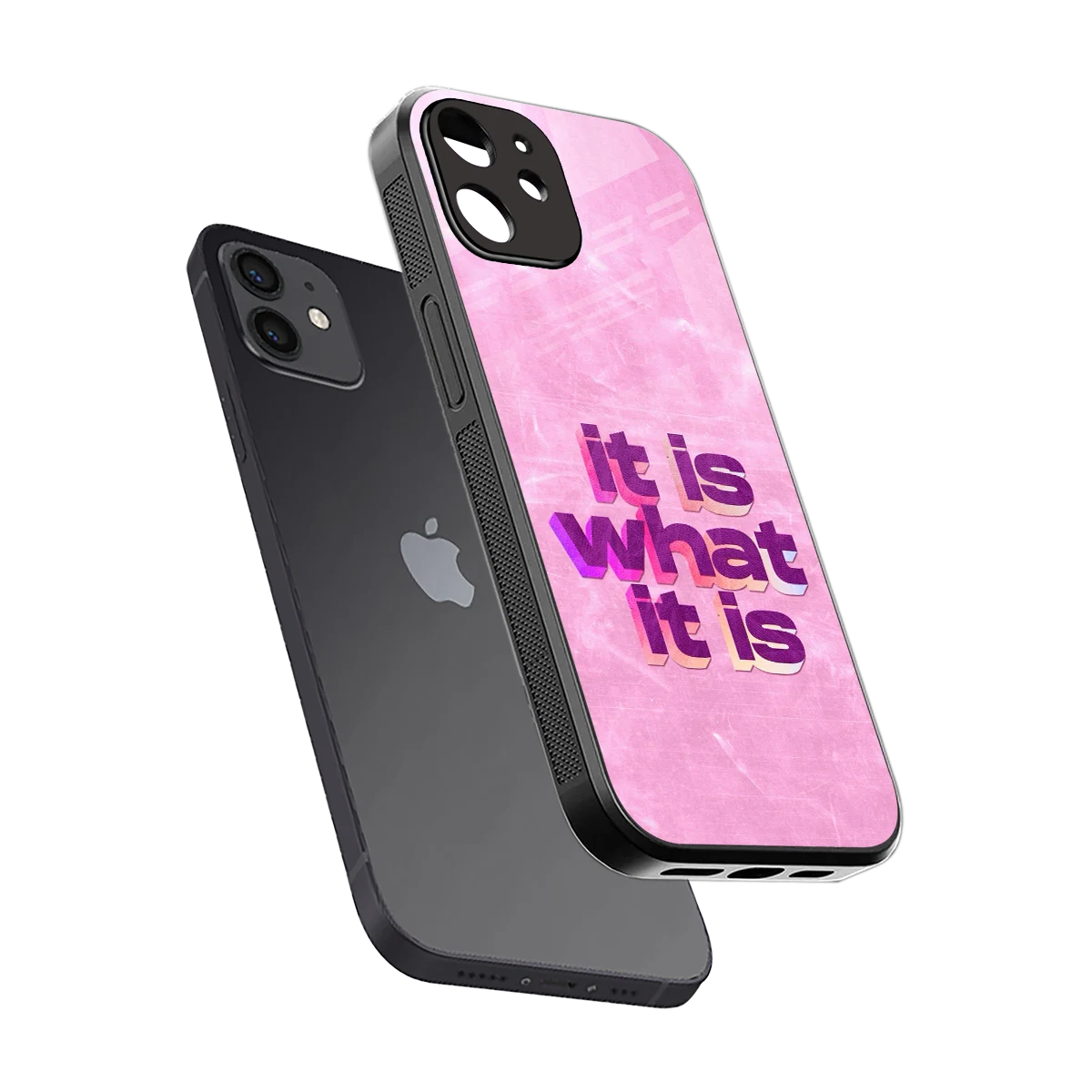 What It Is sleek iphone 11 cover with tempered glass back and TPU edges