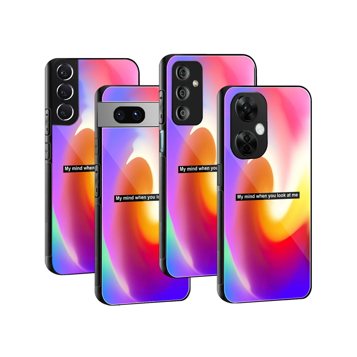 Stylish Glass Back Case for All Smartphones iPhone, Samsung, OnePlus, Pixel, Redmi, Oppo, Vivo, Motorola