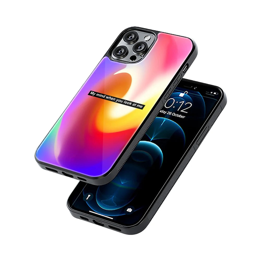 Protective Glass Back Phone Case Compatible with iPhone, Samsung, OnePlus, Pixel & More