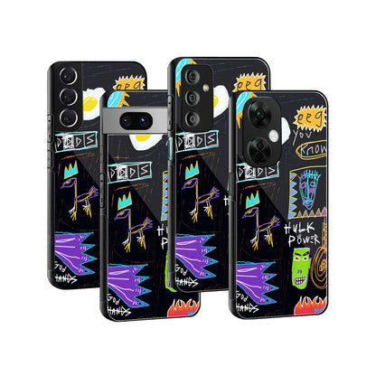 Stylish Glass Back Case for All Smartphones iPhone, Samsung, OnePlus, Pixel, Redmi, Oppo, Vivo, Motorola