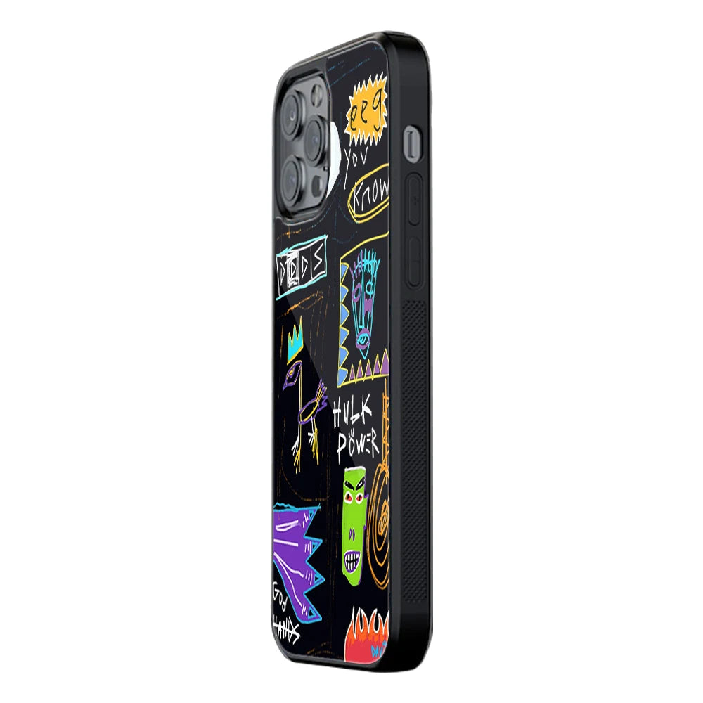 Trendy Glass Back Mobile Case for iPhone, Samsung, Redmi, OnePlus, Google Pixel, Motorola