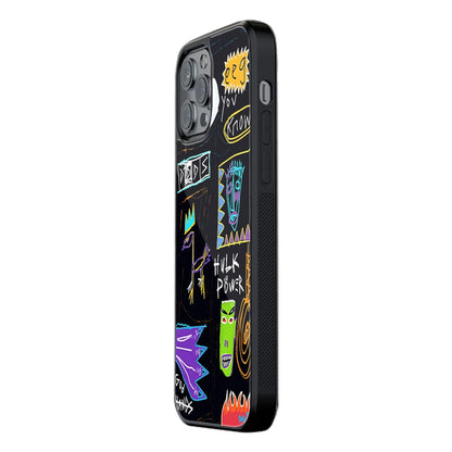 Trendy Glass Back Mobile Case for iPhone, Samsung, Redmi, OnePlus, Google Pixel, Motorola