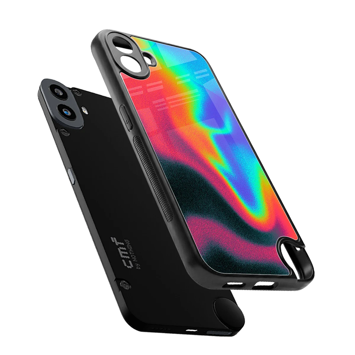 Whirlwind Aura sleek cmf nothing phone 1 cover with tempered glass back and TPU edges