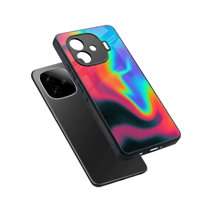 Whirlwind Aura sleek iqoo neo 10r 5g cover with tempered glass back and TPU edges