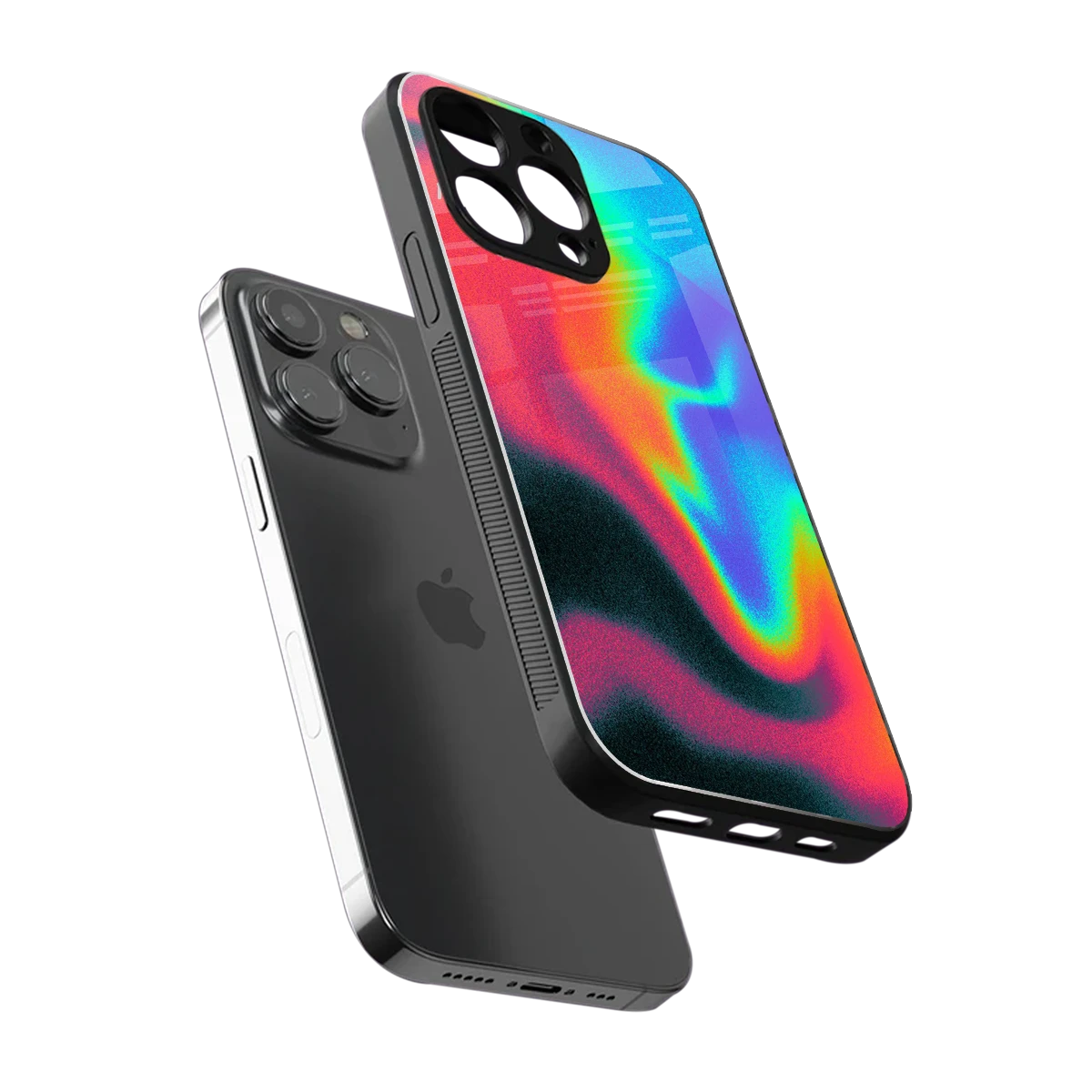 Whirlwind Aura sleek iphone 13 pro cover with tempered glass back and TPU edges