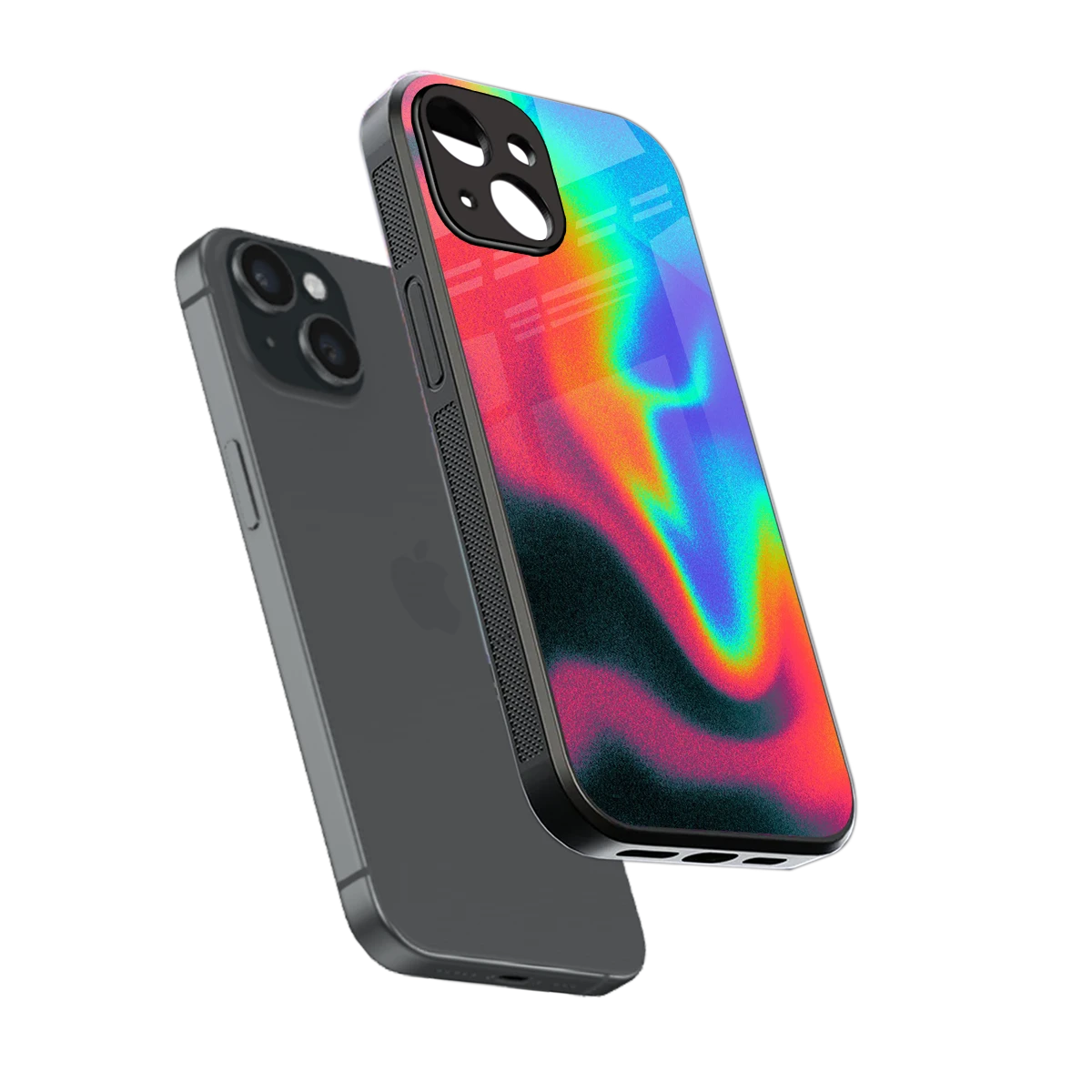 Whirlwind Aura sleek iphone 13 cover with tempered glass back and TPU edges