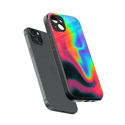 Whirlwind Aura sleek iphone 14 plus cover with tempered glass back and TPU edges